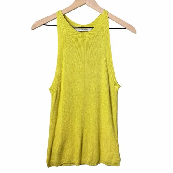 Contemporaine Tops - Contemporaine Green High Neck Sweater Tank Top Women’s Petite Size S